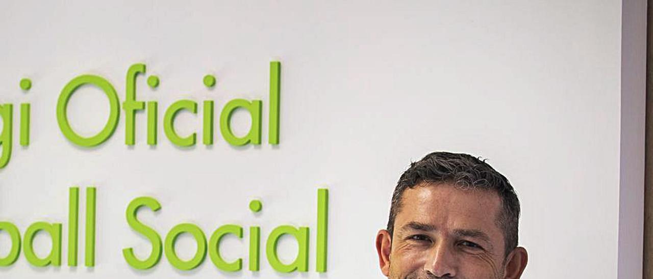 Ferran Senent, presidente del Colegio de Trabajo Social. | G. CABALLERO