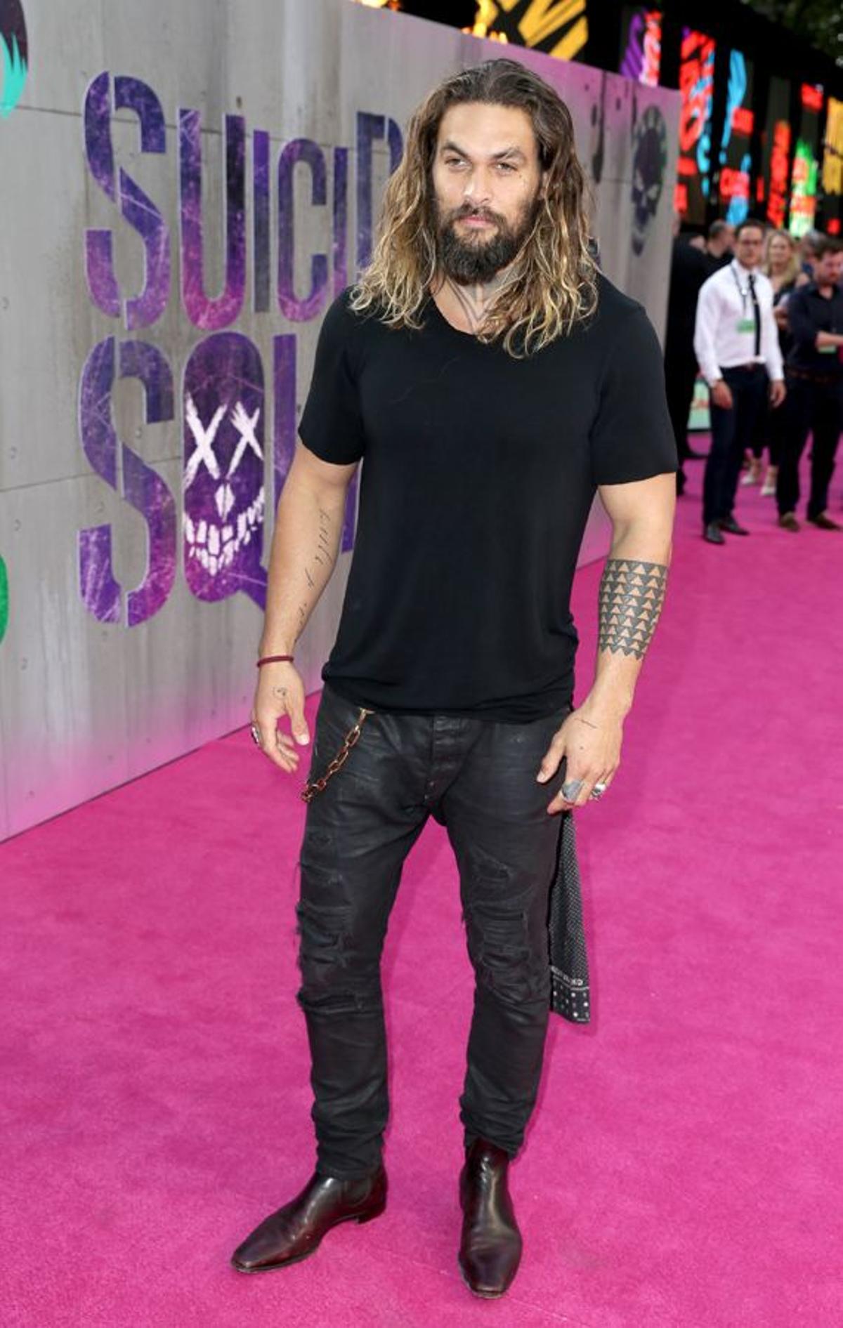 Estreno 'Escuadrón Suicida' en Londres: Jason Momoa