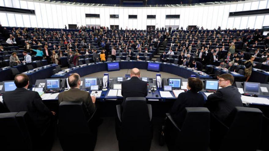 L&#039;hemicicle del Parlament Europeu, en sessió plenària a Estrasburg