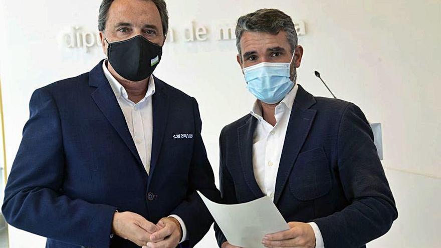 José Ortiz y José Bernal, ayer en la Diputación.