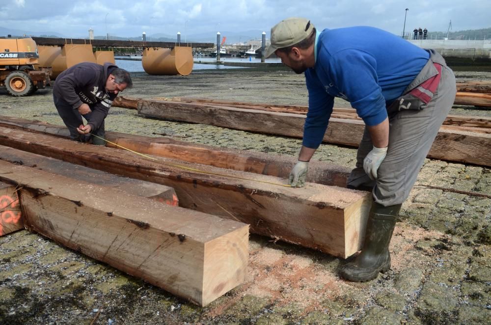 La construcción de bateas llega a Vilagarcía.