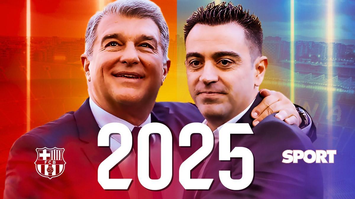 Xavi y Laporta, hasta 2025