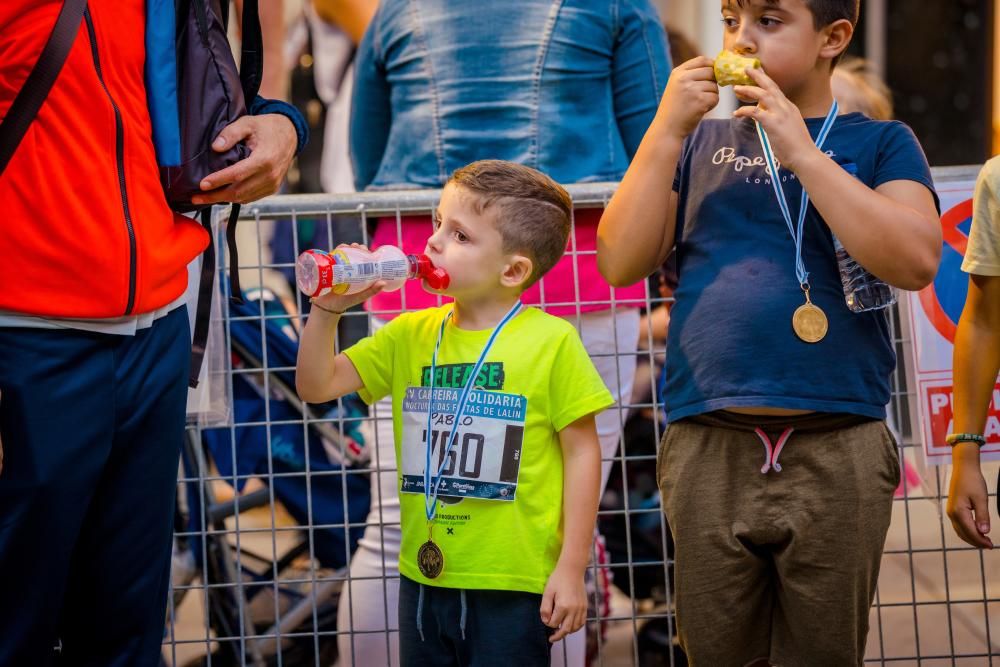 La carrera solidaria nocturna de la fiesta de As Dores 2019.