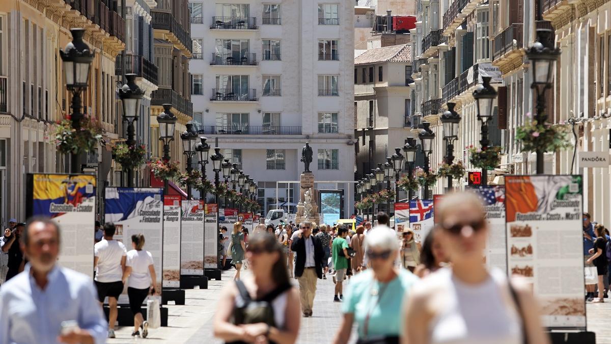 Una imagen de la calle Larios.