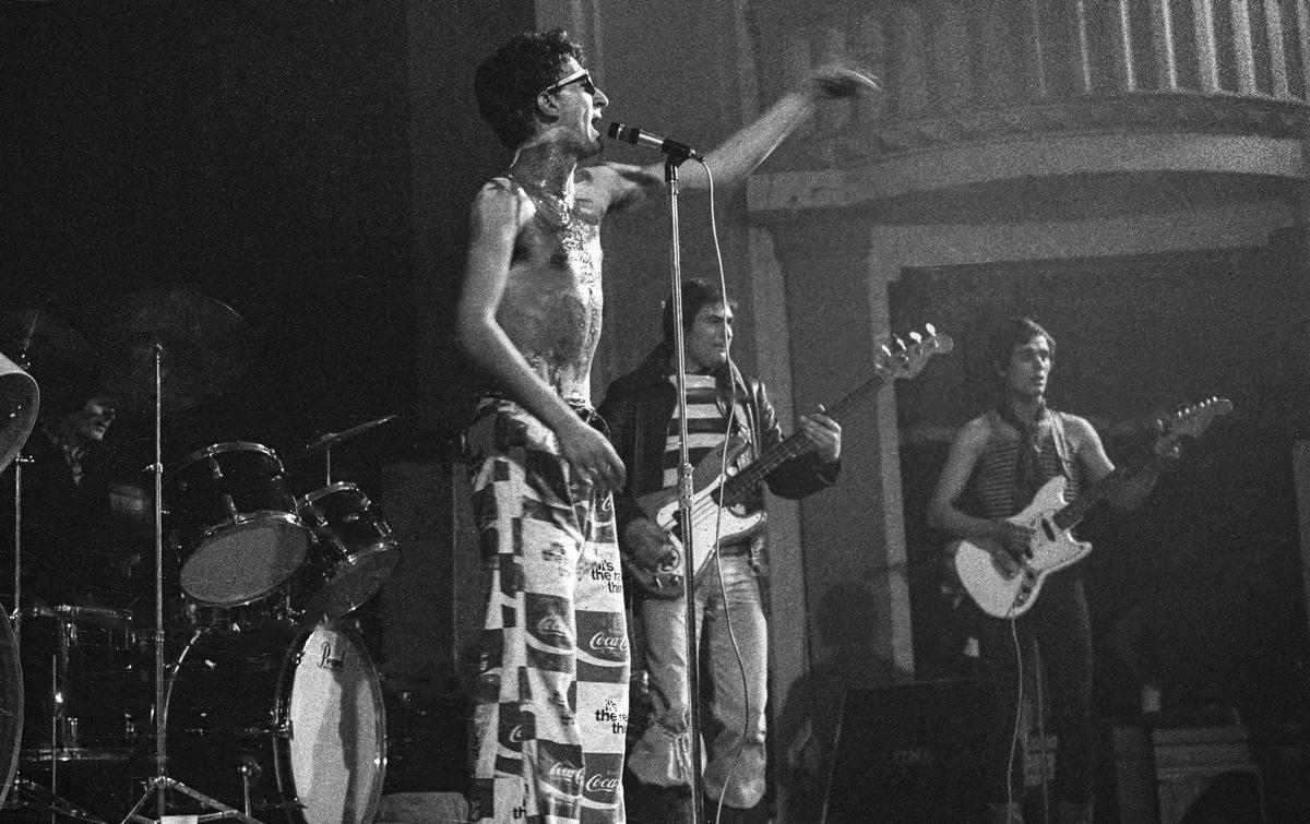 Morfi Grei, en la actuación de la Trapera en el Festival Punk de la Aliança del Poblenou, en 1977