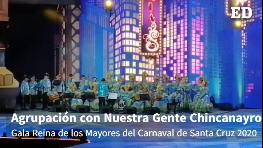 Agrupación con Nuestra Gente Chincanayro. Gala de Elección de la Reina de los Mayores de Santa Cruz 2020