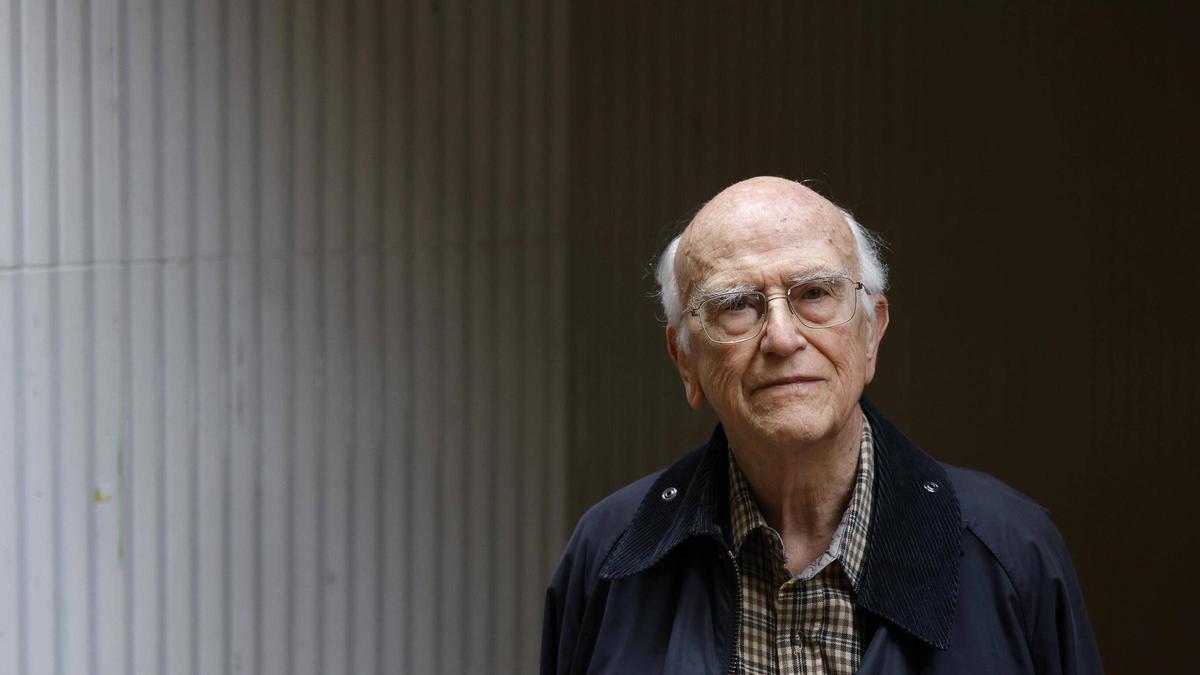 Roger Bartra,  durant la seva estada a Girona, convidat per la càtedra Ferrater Mora de la UdG.