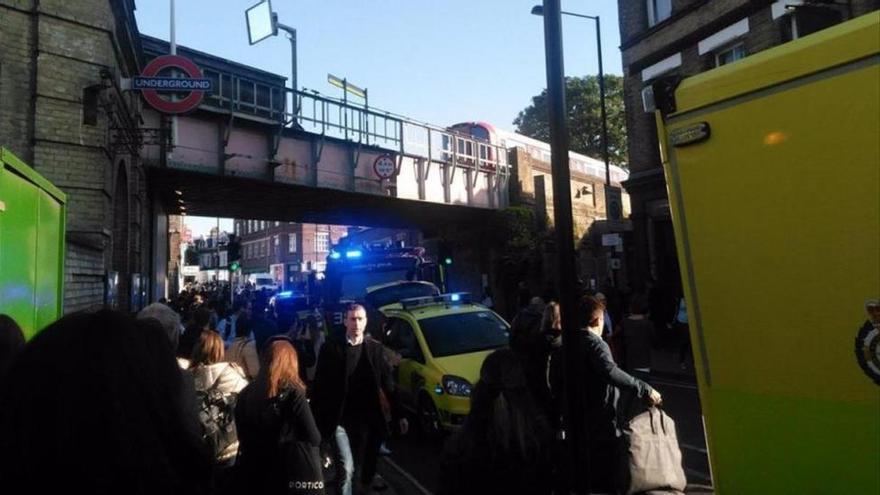 Explosión en el metro de Londres