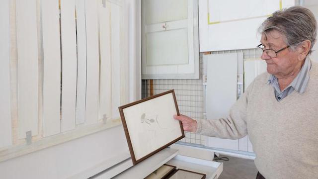 El pintor Rafael Tur Costa en su estudio, en una imagen de archivo.