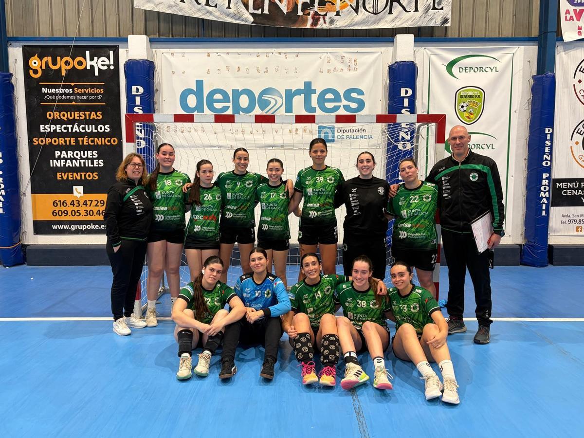 Delegación del equipo meañés desplazada a Palencia.