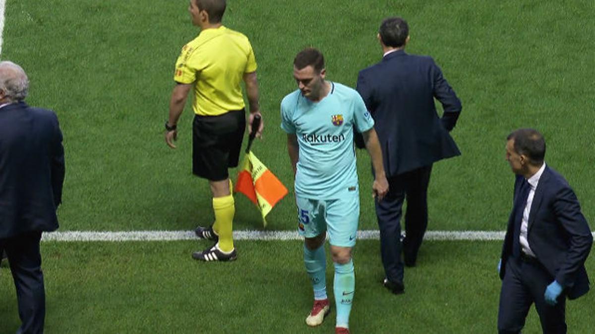 LALIGA | Levante - FC Barcelona (5-4): La lesión de Vermaelen