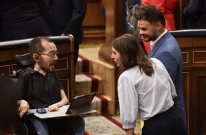 Pablo Echenique e Irene Montero.