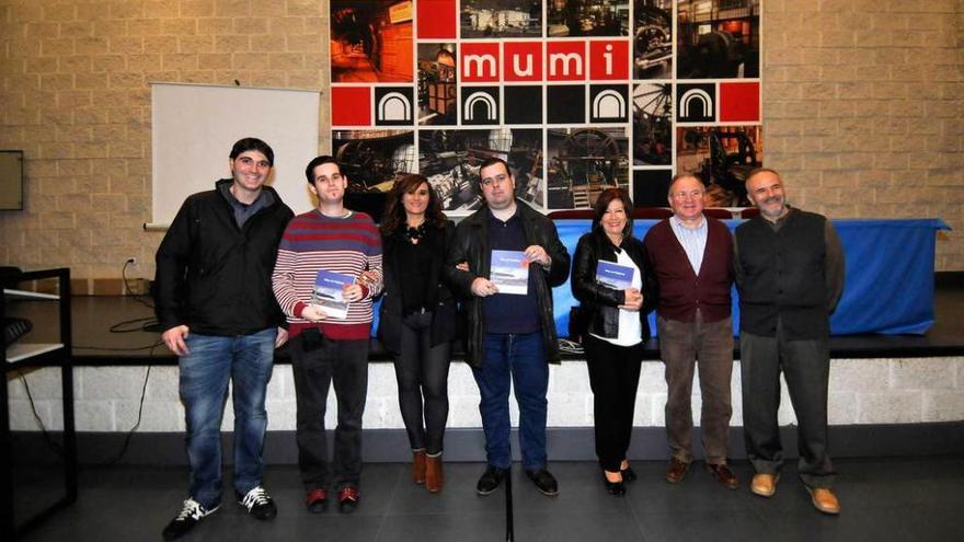 Algunos de los autores, en la presentación de ayer en el Mumi.