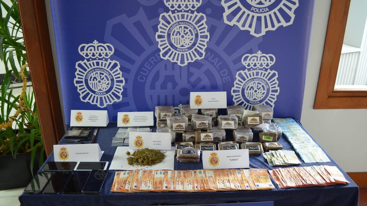 Droga incautada por la Policía Nacional