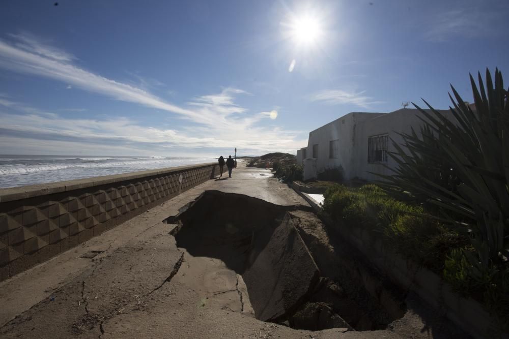 Desperfectos provocados por el temporal en l'' Albufera y el Saler