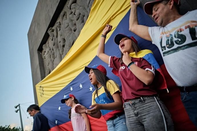 Manifestación de venezolanos en Tenerife