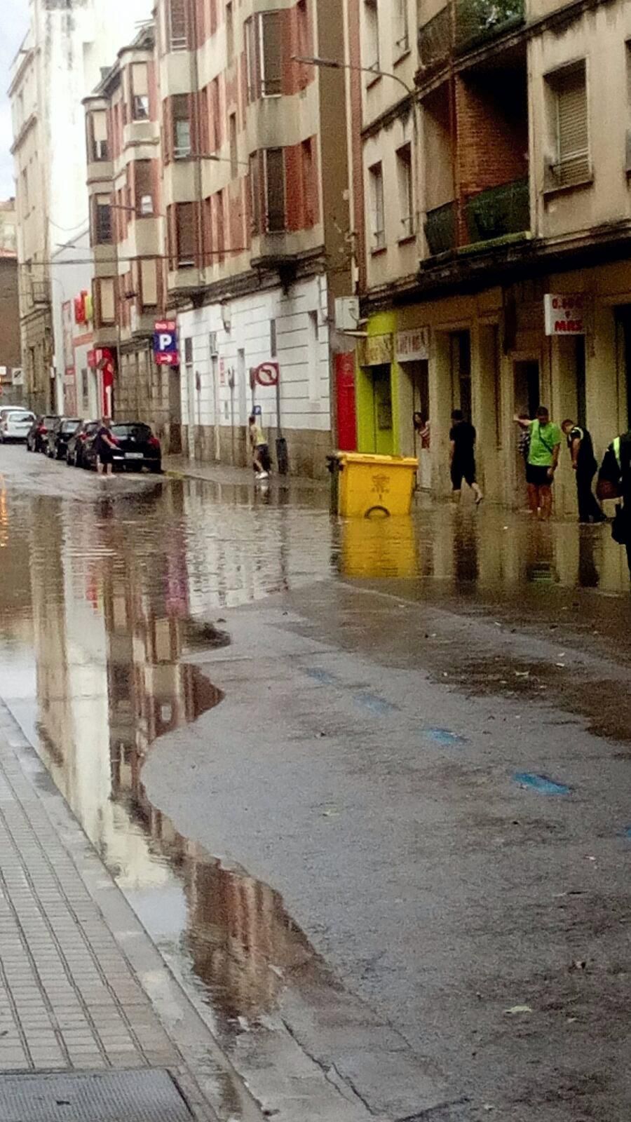 Fuerte tormenta en Calatayud