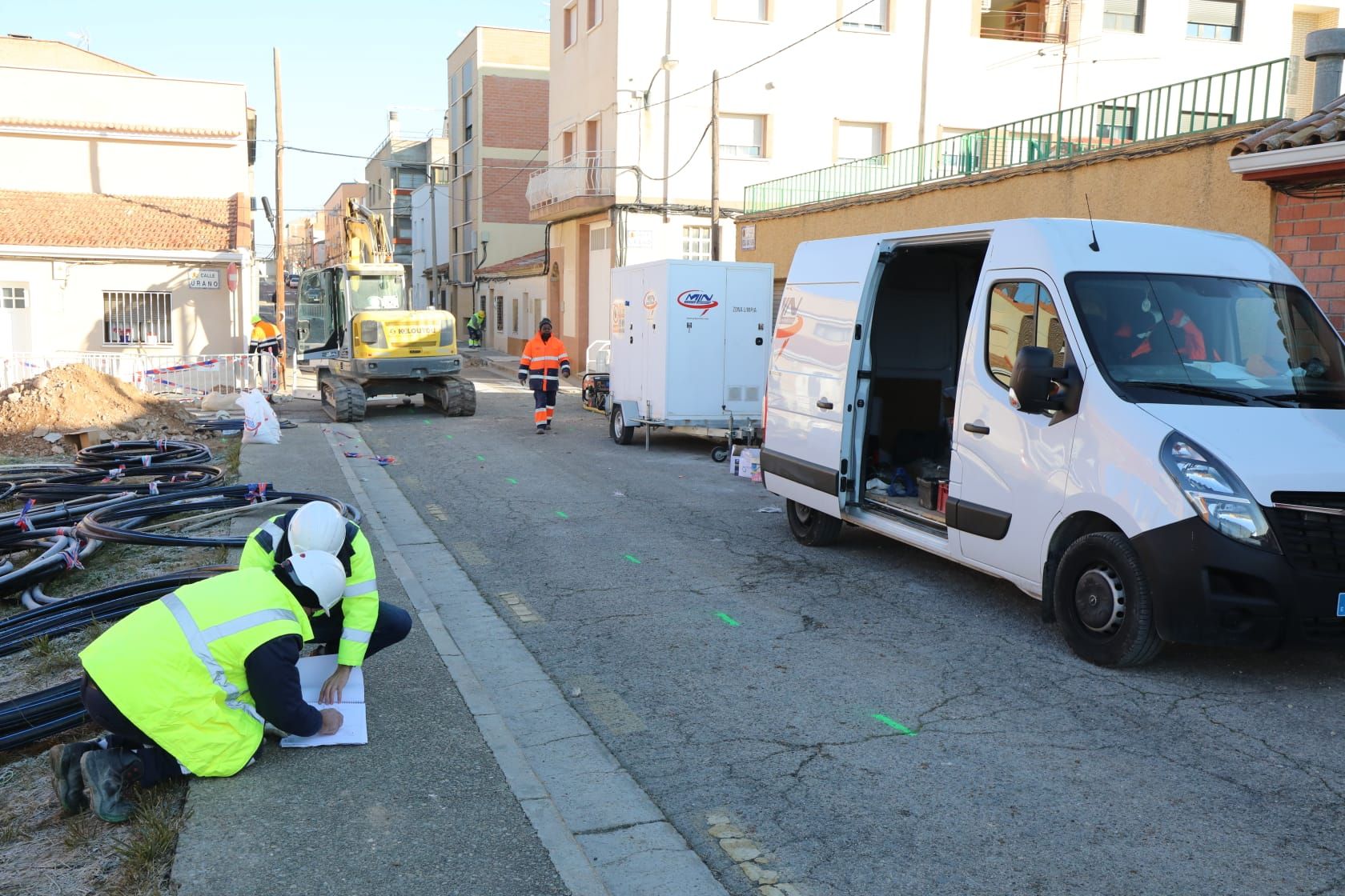 FOTOGALERÍA | Obras en la calle Osa Mayor de Zaragoza