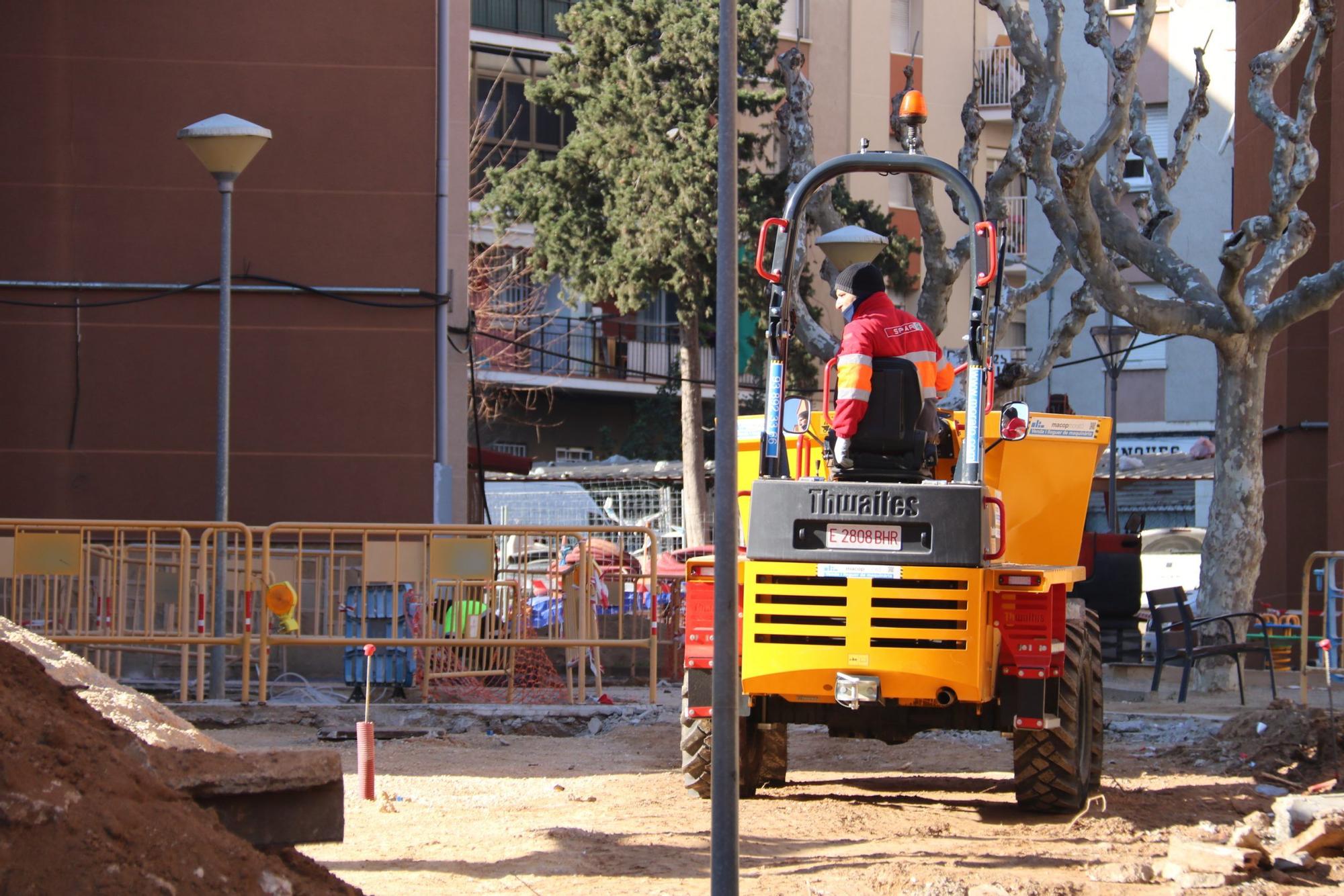 Obras en la Pl. Sant Jordi de Martorell