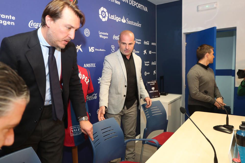 Presentación de Paco López como primer entrenador del Levante UD