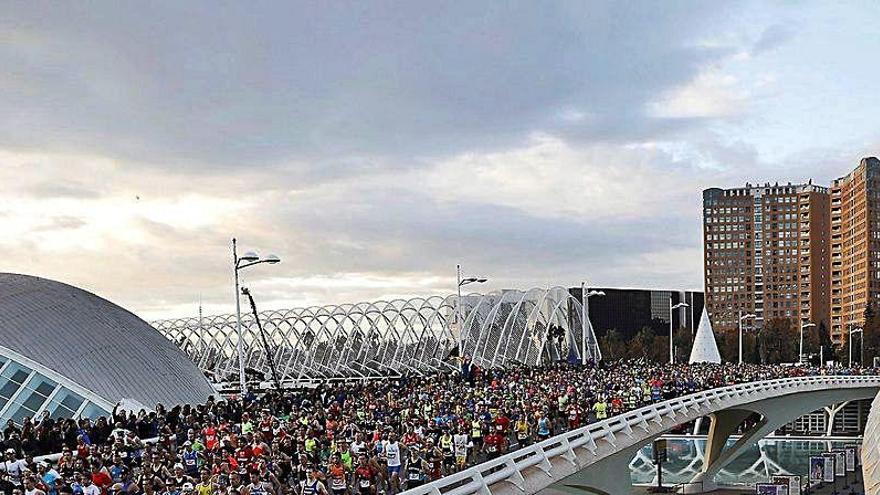 Salida del Maratón Valencia 2019