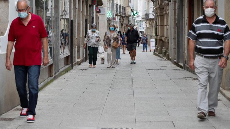 Una calle céntrica de Viveiro.