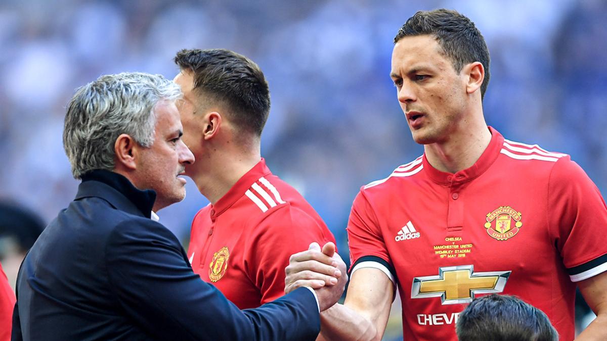 Matic y Mourinho en su etapa en el United | @90minEspanol