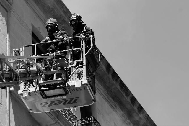 Incendio en el Colegio de Arquitectos