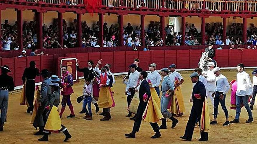 Un momento de la becerrada del año pasado en la Plaza de Toros.