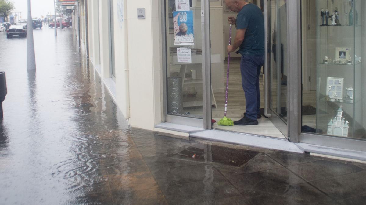 Inundaciones en Gijón por las fuertes lluvias