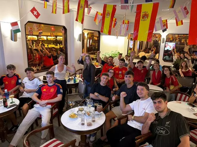 El España-Uruguay en el ocio nocturno de Vigo