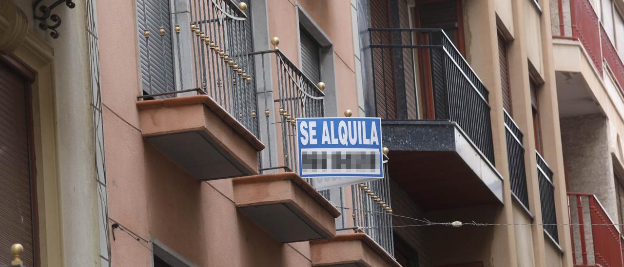 Una vivienda en alquiler.