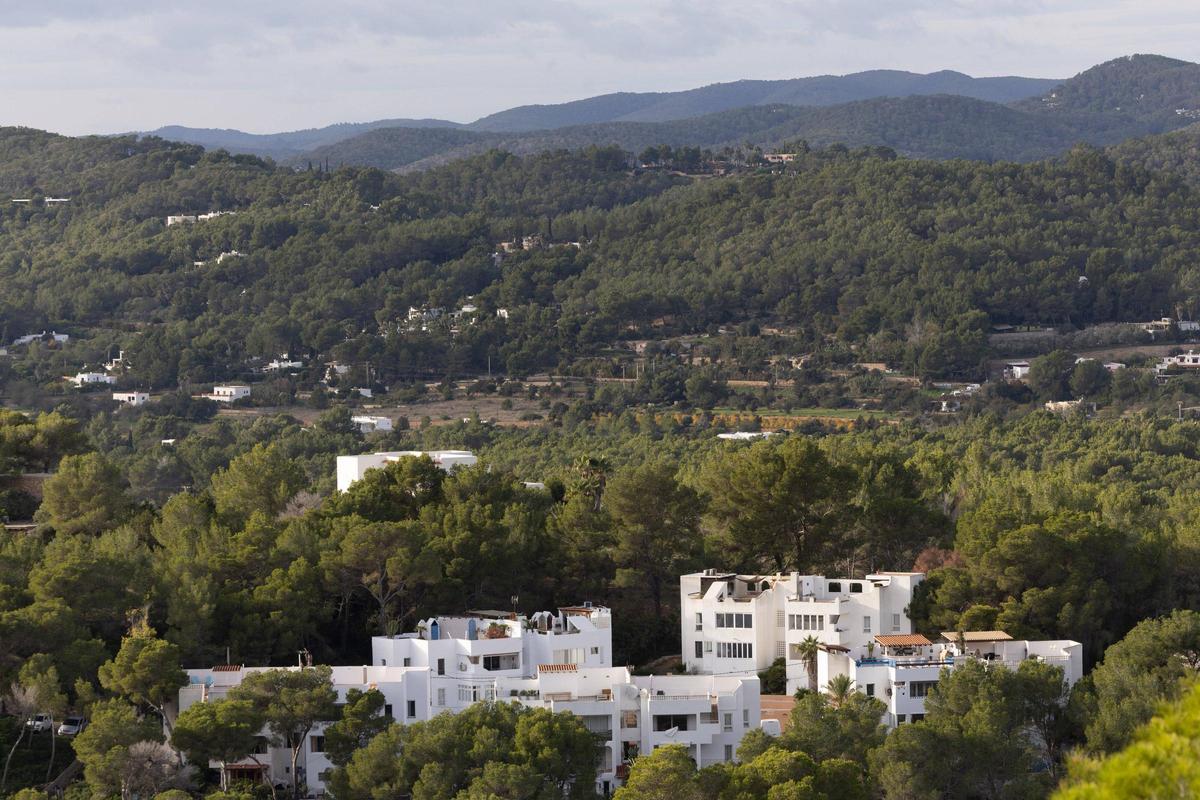 Las imágenes del derrumbe que dejó dos trabajadores heridos en Santa Eulària