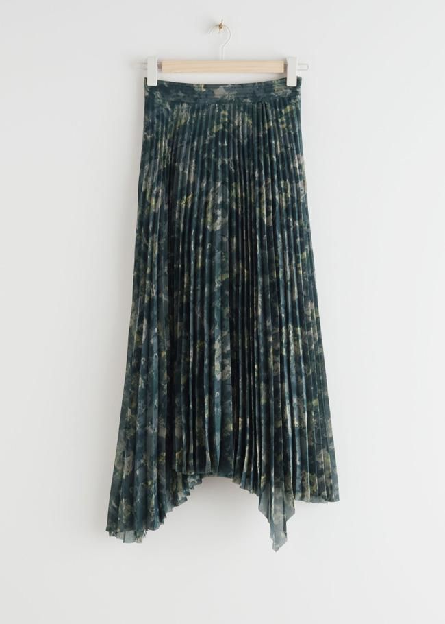 Falda midi asimétrica estampada, de & Other Stories