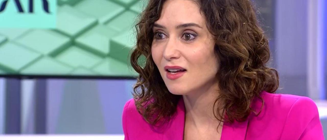 Isabel Díaz Ayuso en &#039;El programa de Ana Rosa&#039;.