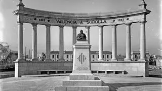 Así era el antiguo monumento a Sorolla del Cabanyal