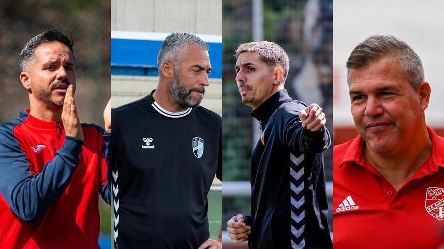 Tres técnicos con experiencia y un debutante buscan el primer paso para consumar el otro ascenso canario a Segunda RFEF