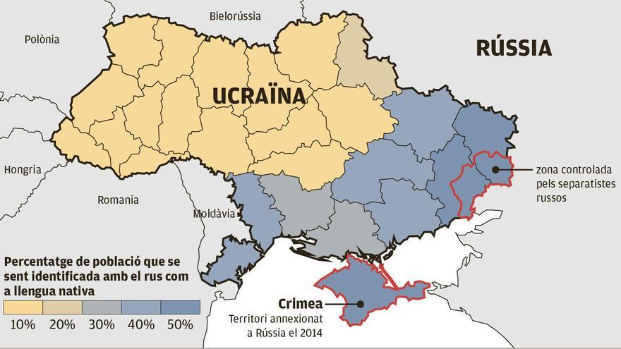 El rus i l&#039;ucraïnès, dues llengües darrere un conflicte