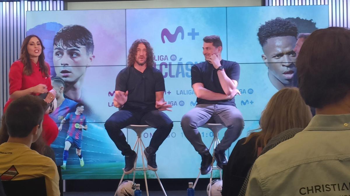 Iker Casillas y Carles Puyol, en Barcelona.