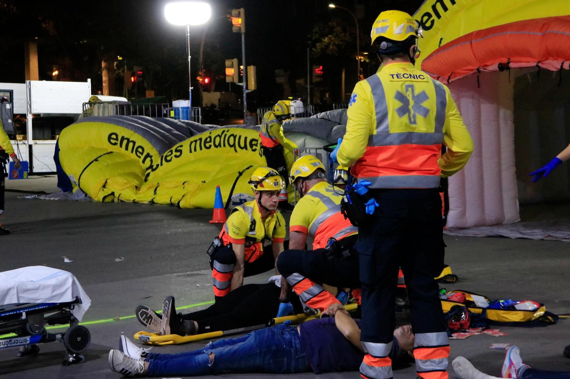 EN FOTOS | Un gran simulacre a Sants posa a prova la resposta a un atemptat terrorista