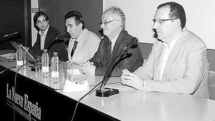 Antonio Peña, Alfonso García, Joaquín Lorences e Isidro Sánchez.