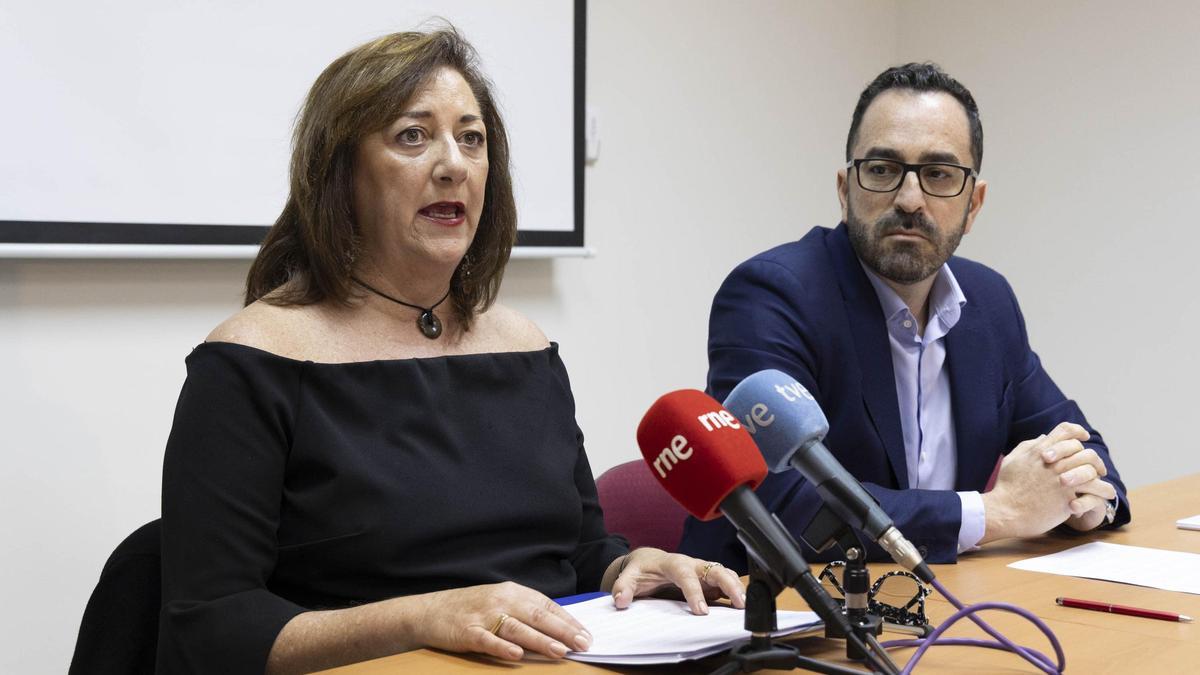 La presidenta de Ascav, Doris Borrego, y el vicepresidente, Javier Valentín.