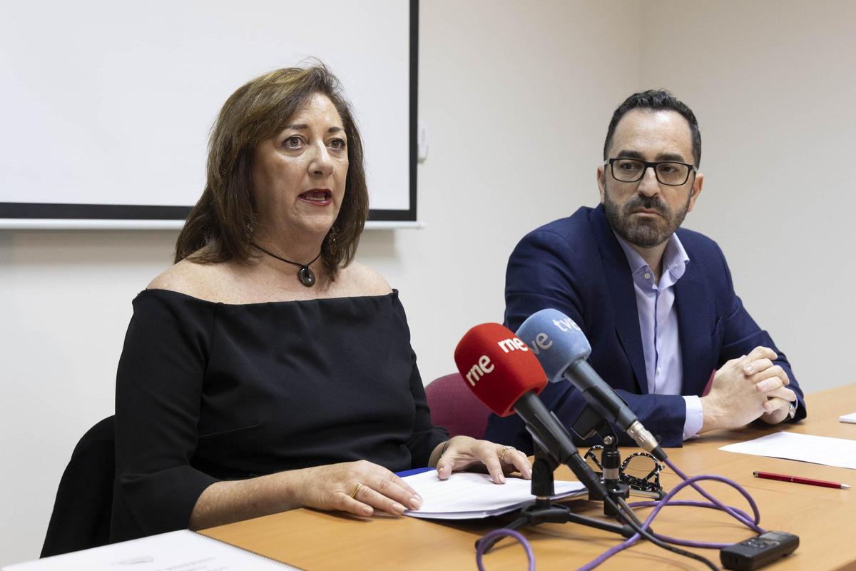 La presidenta de Ascav, Doris Borrego, y el vicepresidente, Javier Valentín.