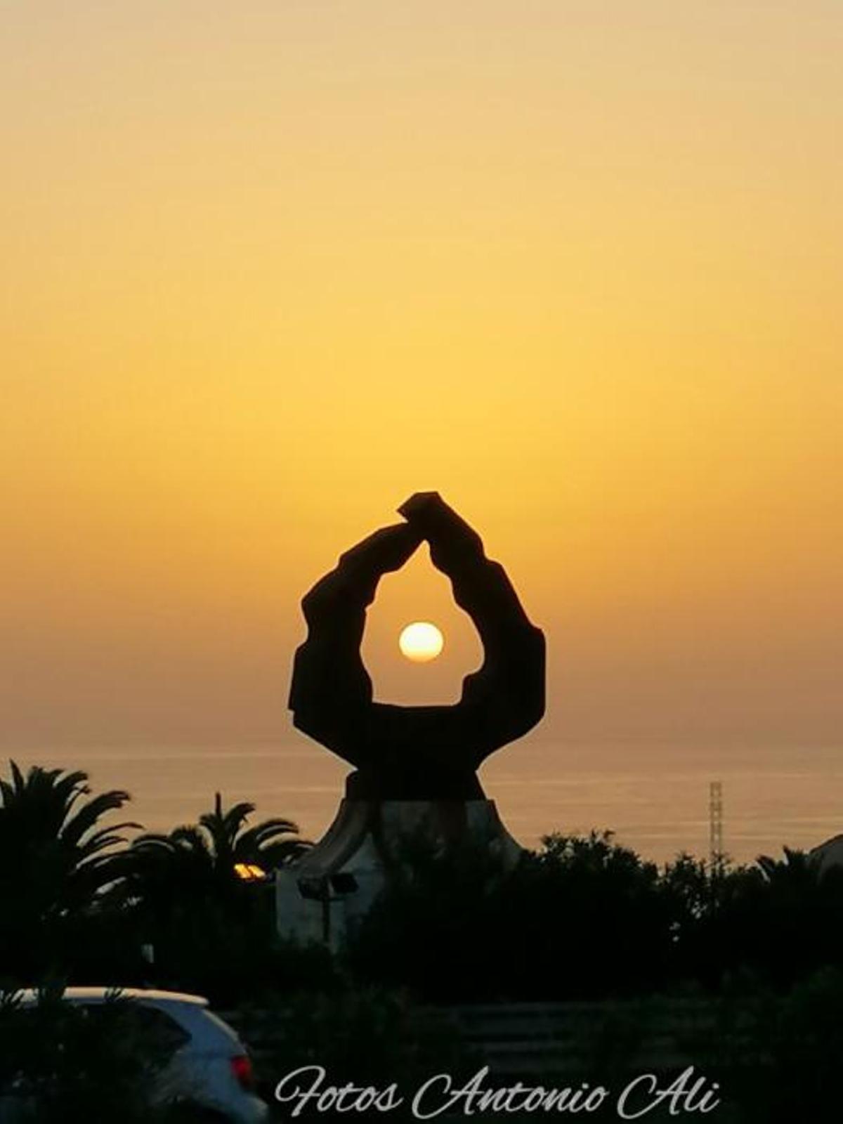 Un amanecer de febrero en Telde