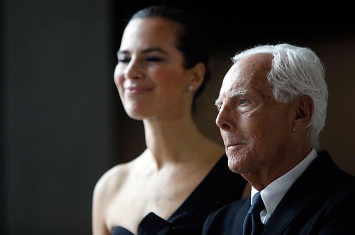 Giorgio Armani y Roberta Armani