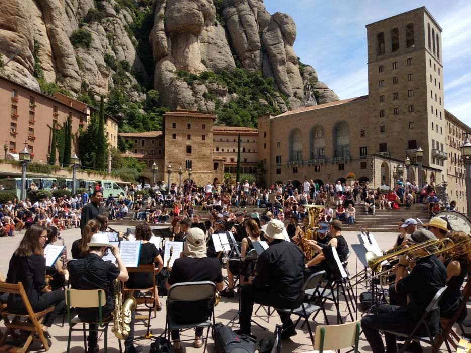 La Girona Banda Band a Montserrat.