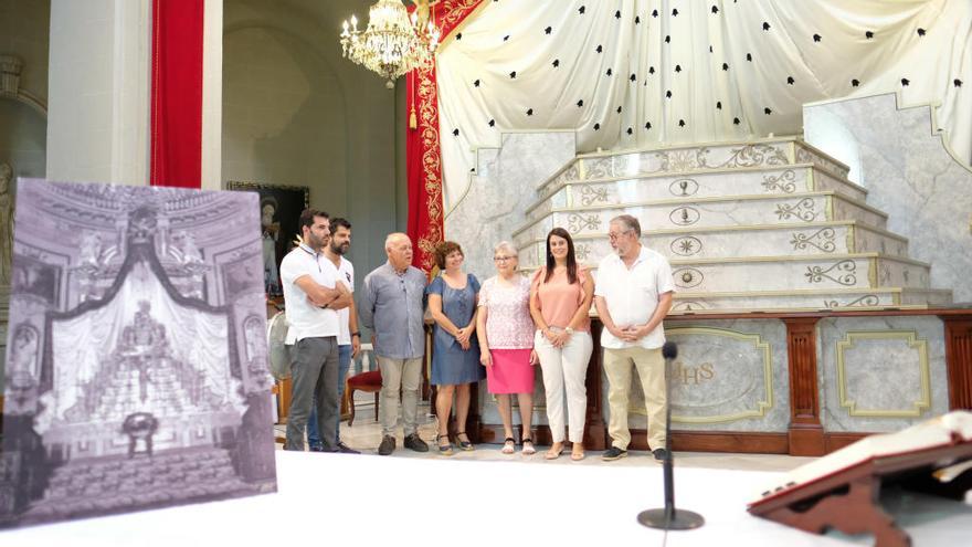 El nuevo trono ya está en el altar mayor de Santa Ana