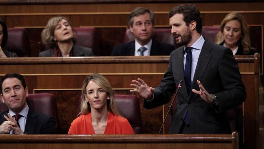 Casado a Sánchez: "Aún está a tiempo de rectificar y si lo hace tendrá nuestra mano tendida"