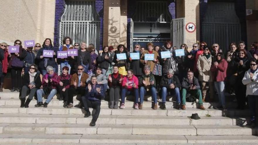 Protesta feminista en Carcaixent