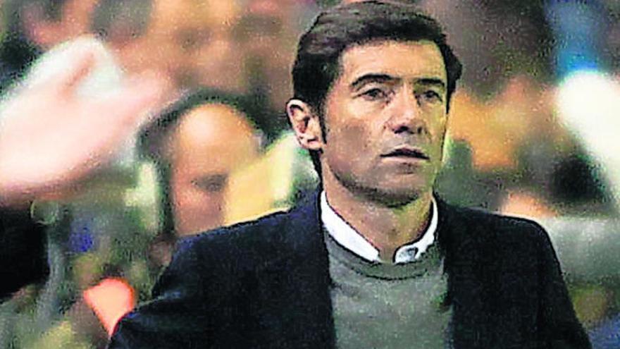 Marcelino en el encuentro del pasado sábado frente al Granada.